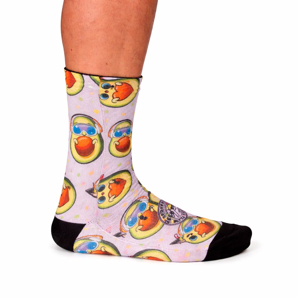 AGUACATES calcetines técnicos running Green Power