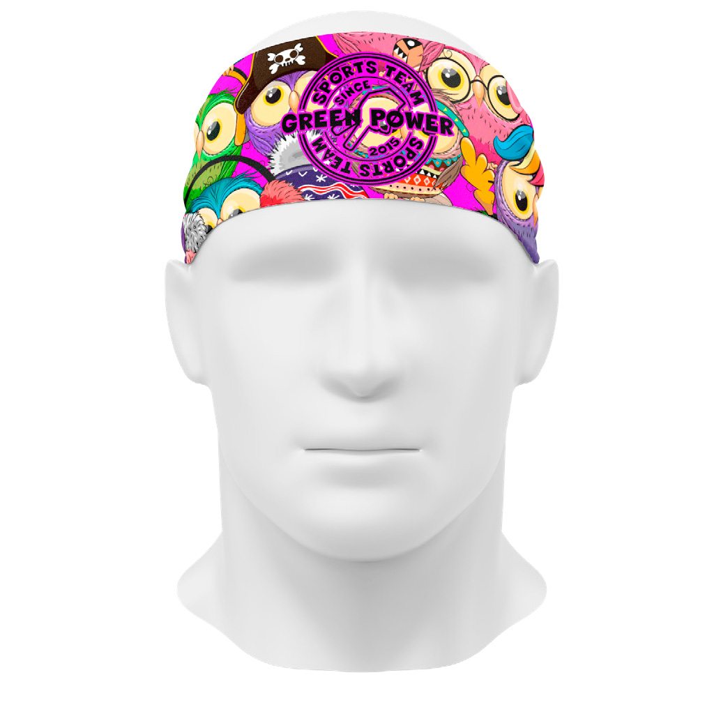 Bandana Running Green Power BUHOS