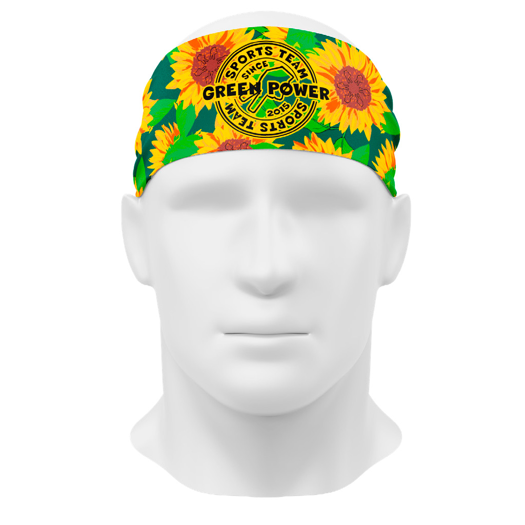 Bandana Running Green Power GIRASOLES
