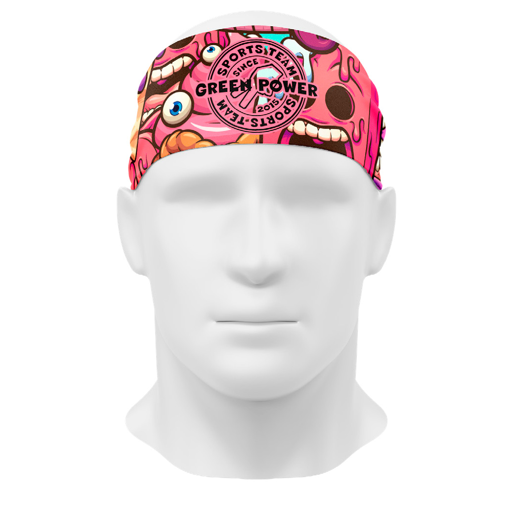 Bandana Running Green Power MONSTRUOS