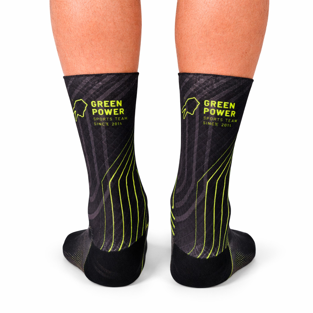 calcetines técnicos running Green Power ELECTRIC