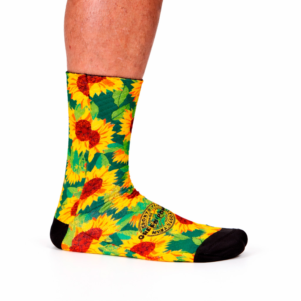GIRASOLES calcetines técnicos running Green Power